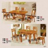 德州地区优质橡胶木餐桌椅供应商    -天津橡胶木餐桌椅