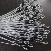 厂家定制涂塑钢丝绳 钢丝绳两端压环防扭钢索