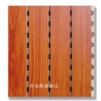 青岛ktv装饰木质扩散板影视厅阻燃穿孔木质隔声板