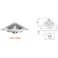 不锈钢三角地漏加工