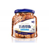 锦泉207g自产自销一件OEM代加工五香带鱼罐头