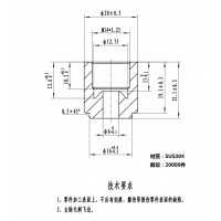 SUS304不锈钢机加零部件