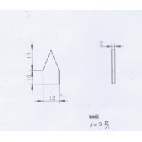 304不锈钢小三角板激光切割加工