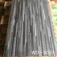 佛山批发集成房屋PVC地板灰色木纹胶地板 耐磨防水石塑地板砖