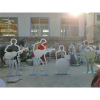 广场音乐人物组合雕塑 音乐会主题雕塑 玻璃钢仿真音乐人物造型