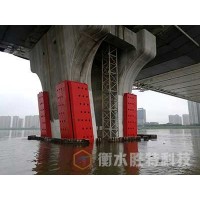 固定式钢覆复合材料桥梁防撞设施，防船撞装置