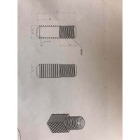 碳钢镀锌方形螺杆加工