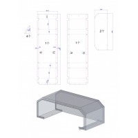 1.2厚铁板激光切割折弯加工