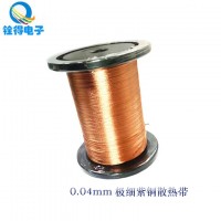 0.025MM极细裸铜散热编织带电子3C产品散热专用编织带