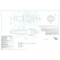 碳钢直齿齿轮轴加工