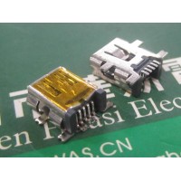 MINI USB 5P反向贴片加工