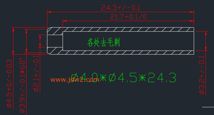 4X4.5X23.8