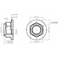 六角法兰面锁紧螺母加工