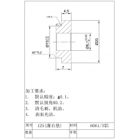 铝管车加工垫圈