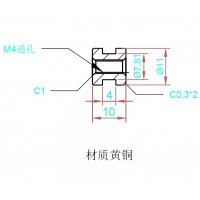 铜牙螺母加工