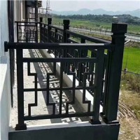 新中式铝合金阳台护栏 弧形阳台护栏 铝合金阳台护栏生产公司